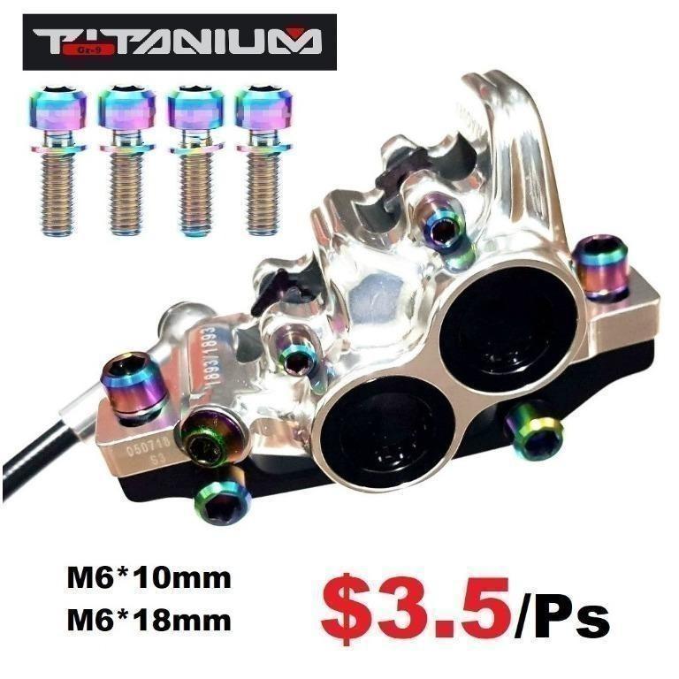 Titanium Bolt Screws M6 With Washer MT2 MT4 MT5 MT5e MT7 Raceline