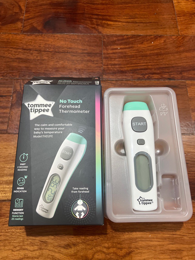 Tommee Tippee Forehead Thermometer, Health & Nutrition, Thermometers on  Carousell