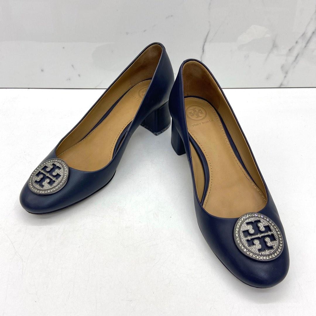 Tory burch on sale navy pumps