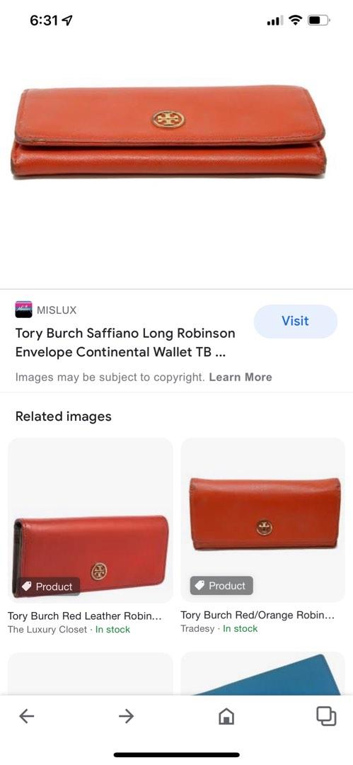 Tory Burch Saffiano Long Robinson Envelope Continental Wallet TB-1118P-0015