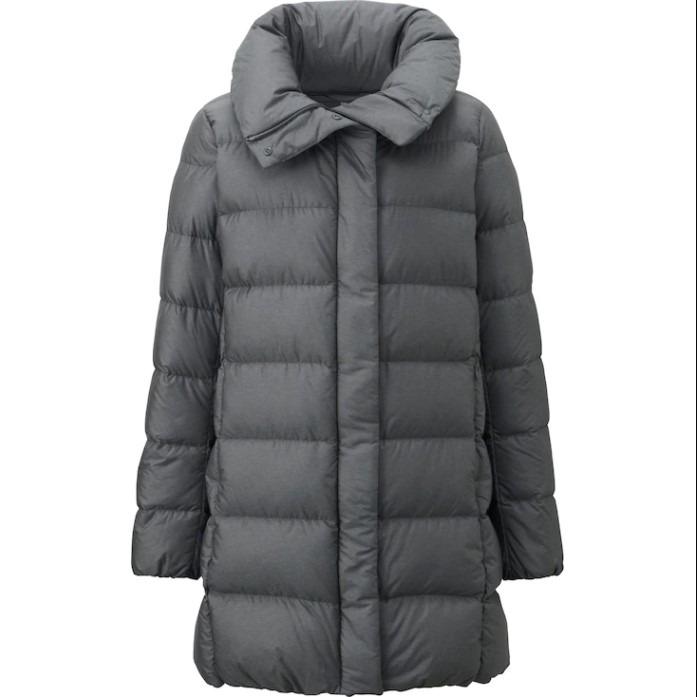 Uniqlo Women Ultra Light Down Volume Collar Coat long winter