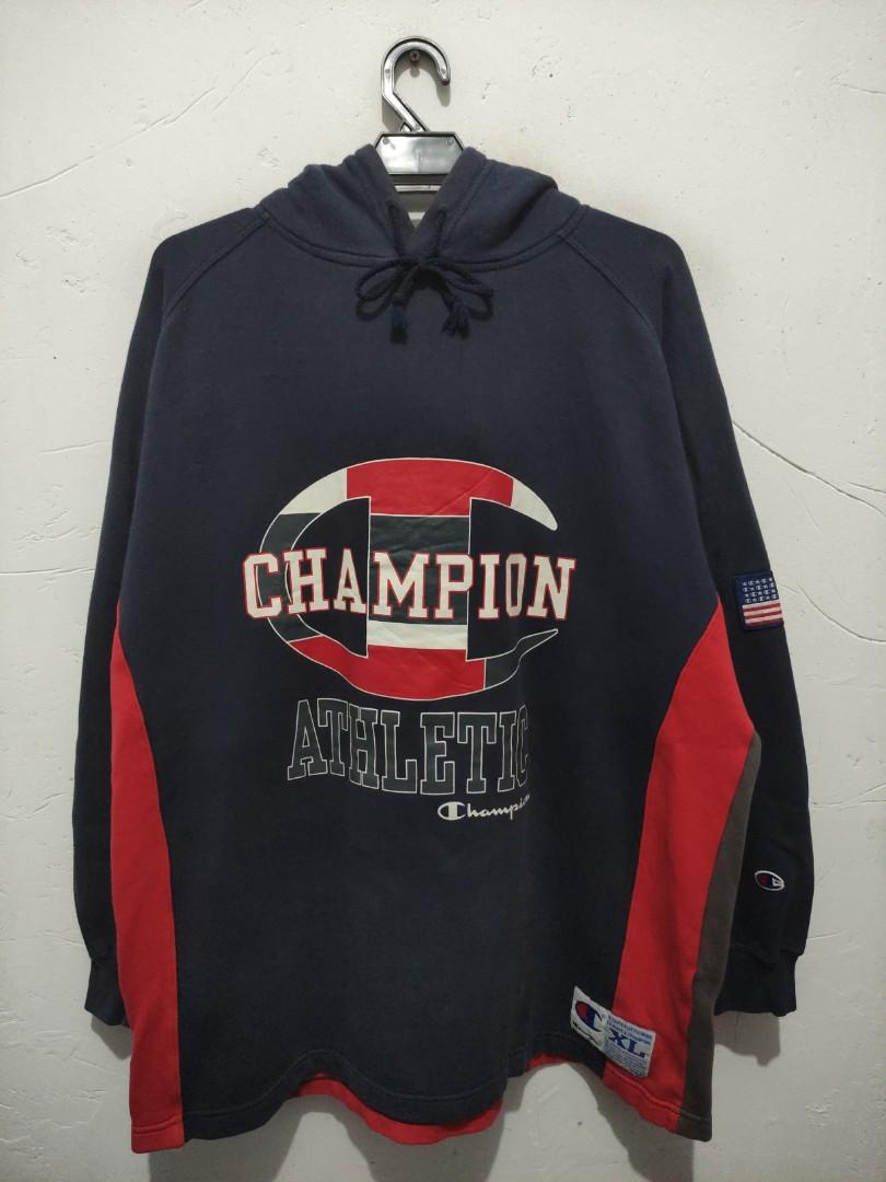 Vintage Champion Big Logo Hoodie Men s Fashion Tops Sets
