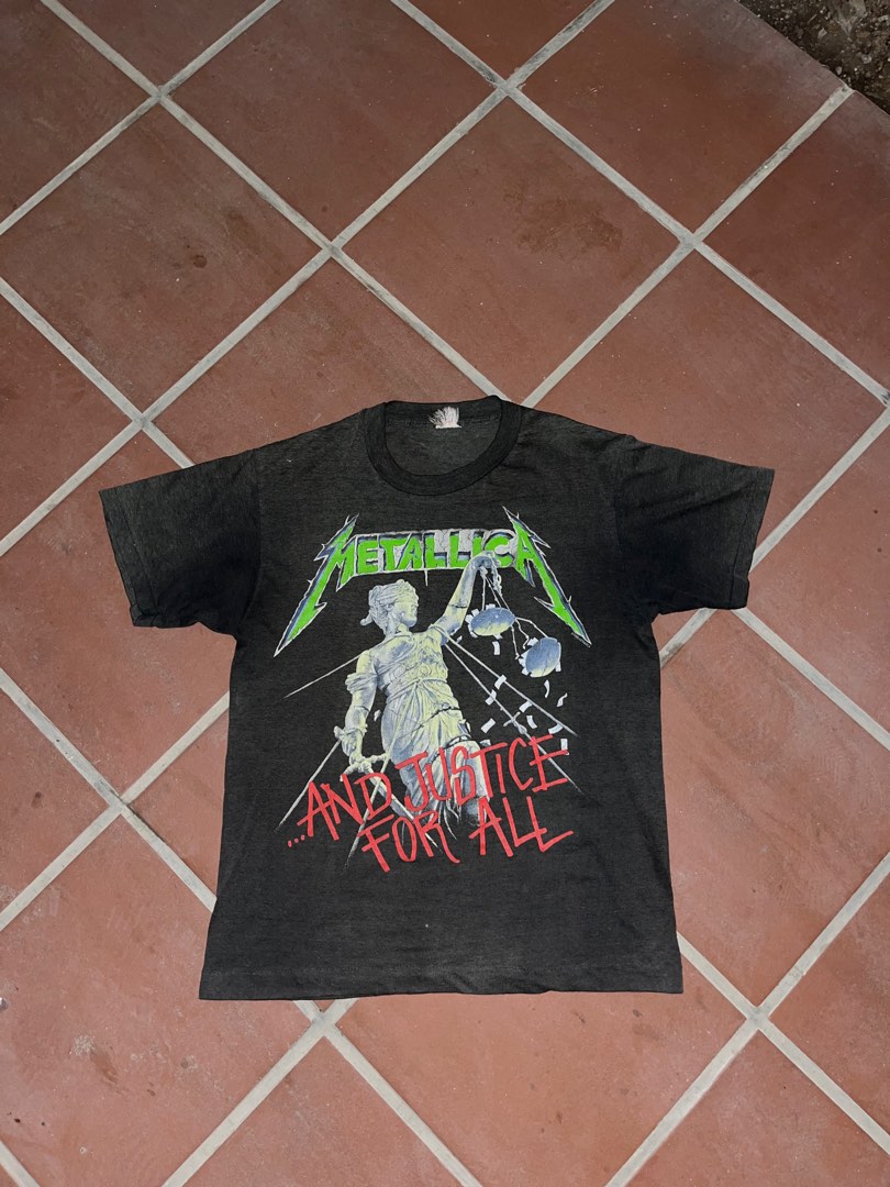 VINTAGE METALLICA AND JUSTICE FOR ALL TEE SHIRT 1988 Men s