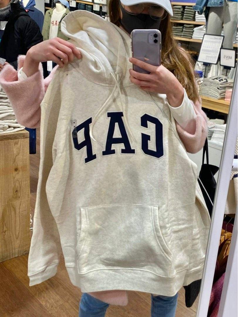 gap hoodie cream