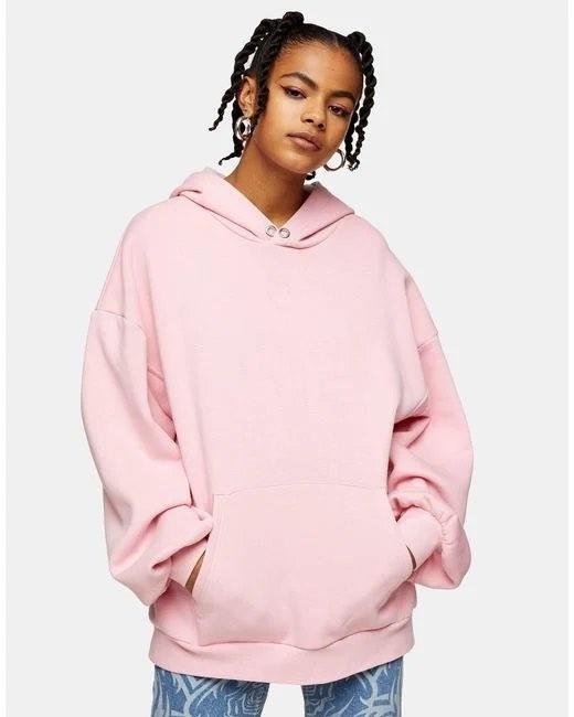 Women s Pink Considered Eyelet Hoodie Women s Fashion Tops