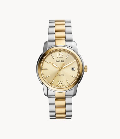 Two tone fossil watch sale