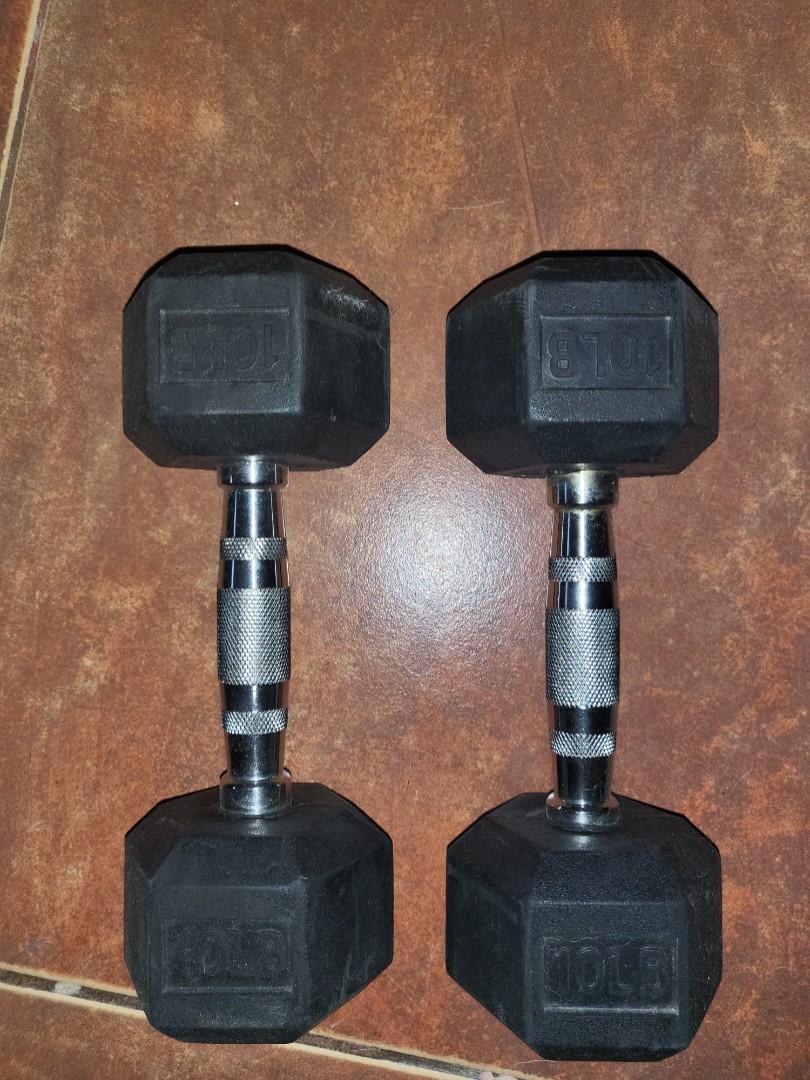 10 LBS DUMBBELL PAIR Sports Equipment Exercise Fitness