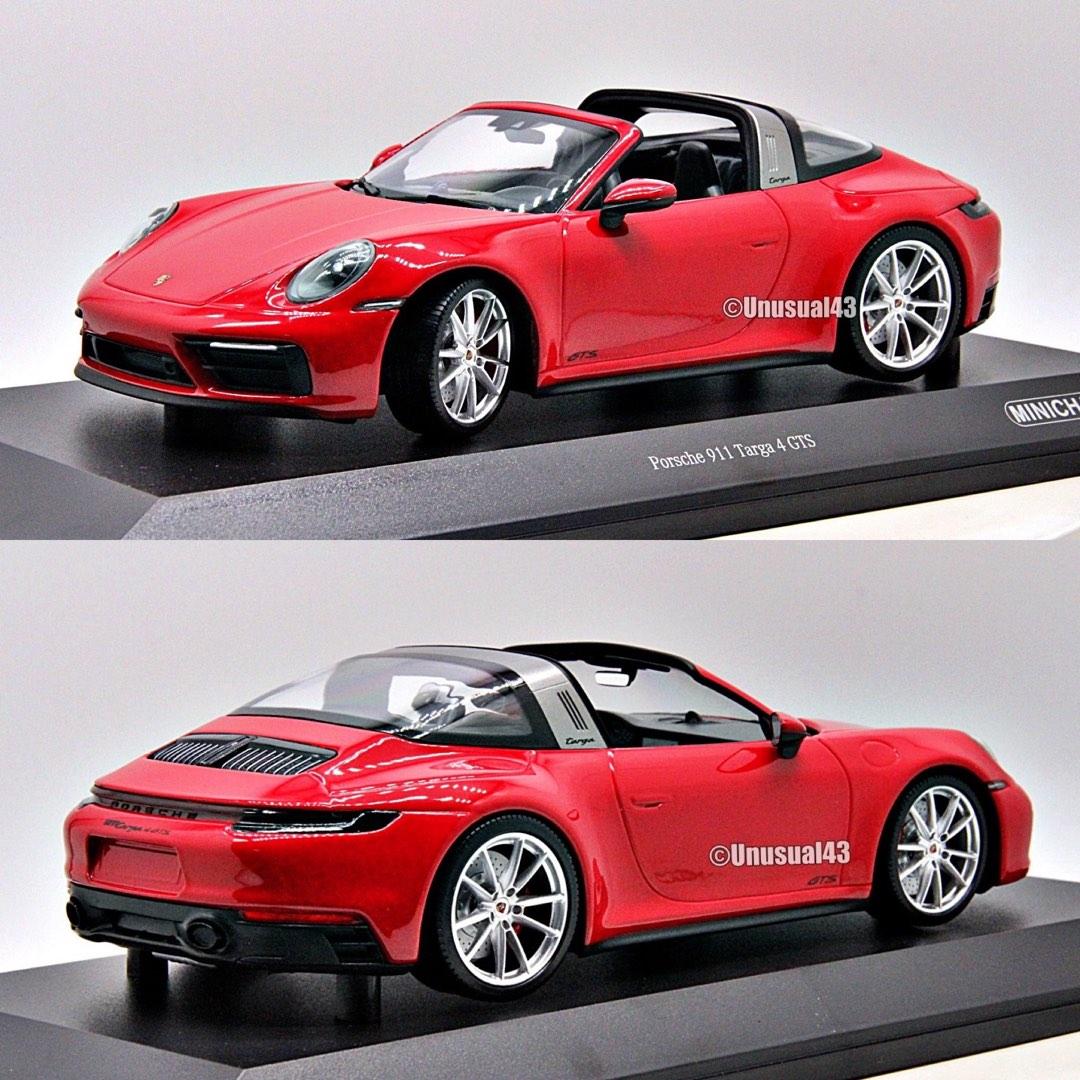 1/18 Minichamps Porsche 911 (992) Targa 4 GTS Red, Hobbies & Toys, Toys ...