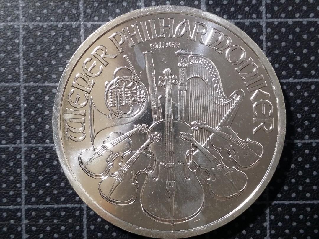 2011年奧地利維也納愛樂團1 OZ 銀幣一枚B, 興趣及遊戲, 收藏品及紀念品, 錢幣- Carousell