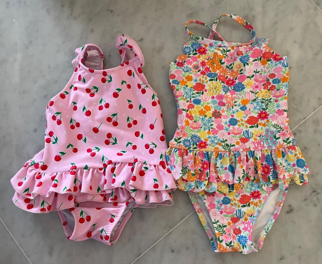 Swimming costume with frill skirt clearance