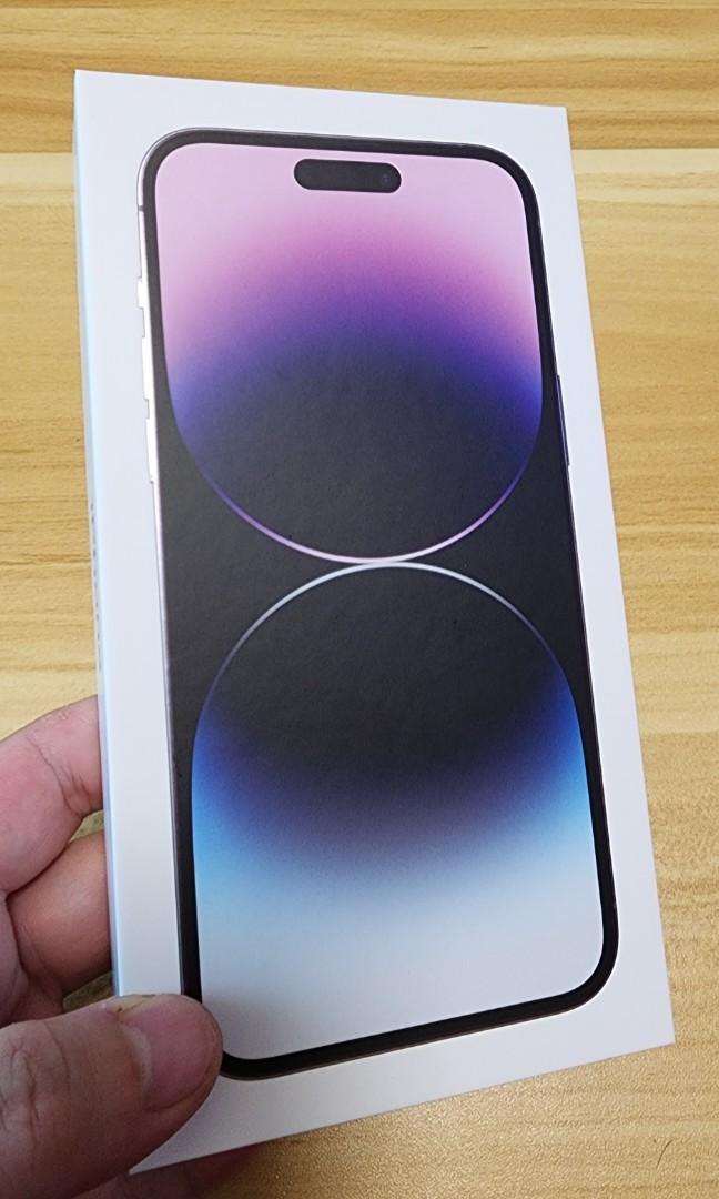 全新未開封iphone 14 pro max 暗夜紫256gb, 手提電話, 手機, iPhone 