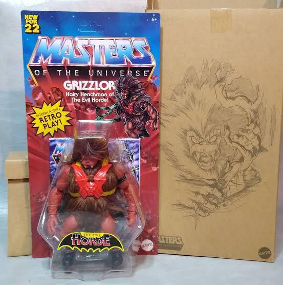Grizzlor MOTU – Mattel 1984, Blister Euro, Neuf