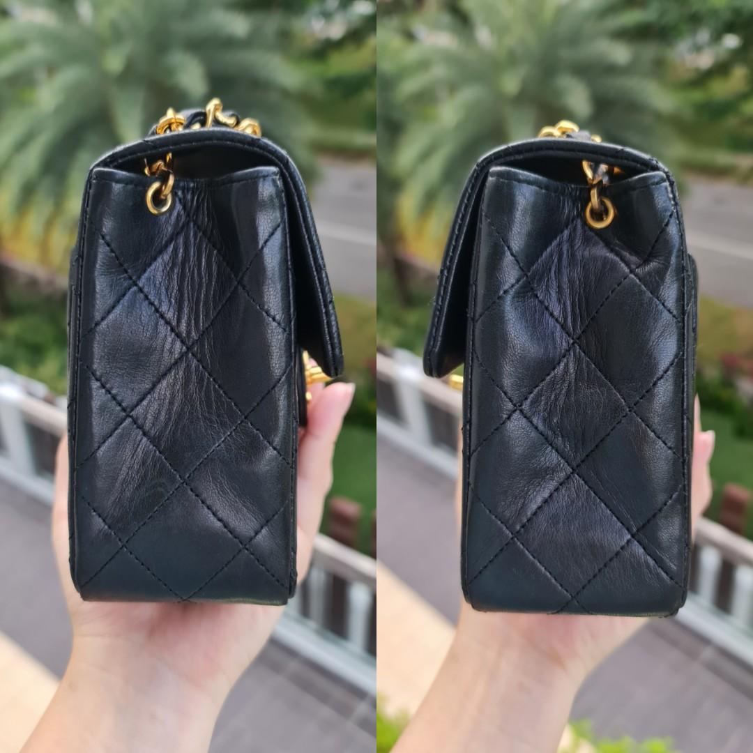 🖤 [SOLD] VINTAGE CHANEL BLACK SMALL CLASSIC FLAP BAG CF LAMBSKIN