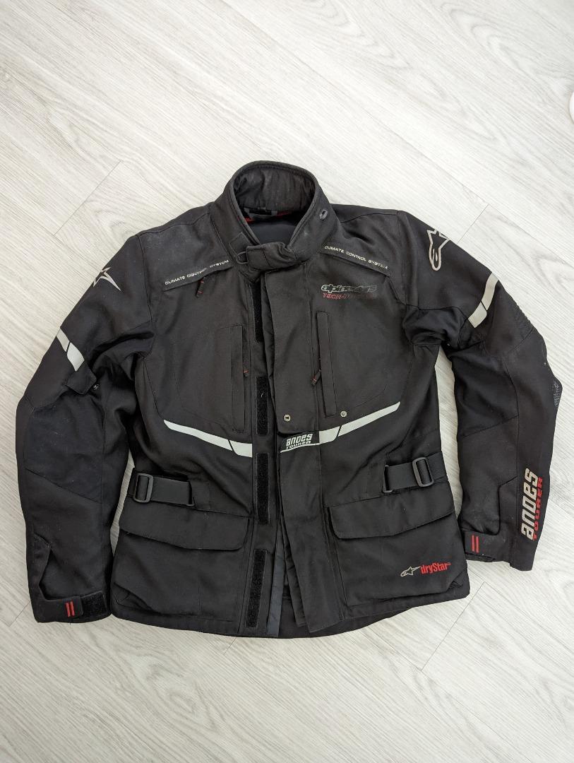 Alpinestars Andes Air Drystar Men's Motorcycle Jacket - Black, 4X-Large | CE Certified Street Riding