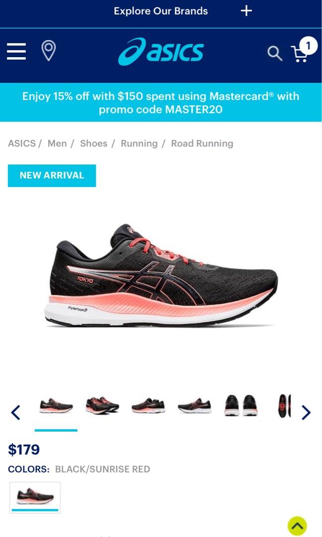 ASICS Running Shoes US9.5 UK8.5 Men s Fashion Footwear