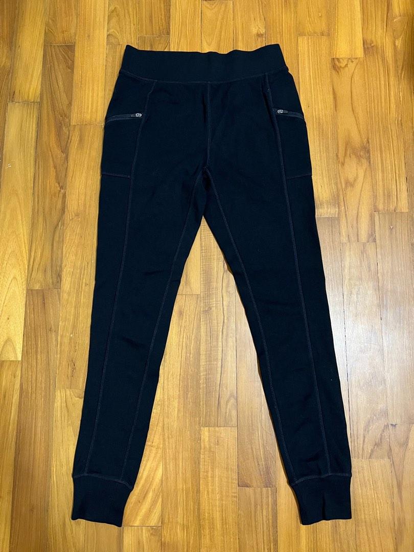 Athletic Works USA athleta F/L Full length Black Slim High-waisted  High-rise Tight Pocket Joggers Pants Sweatpants Sweat pants Exercise Gym  Training Pants size equal to adidas ua S - lululemon 6, Women's