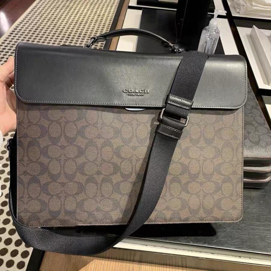 Authentic coach Men s Bags Sullivan Briefcase Business Laptop Bag