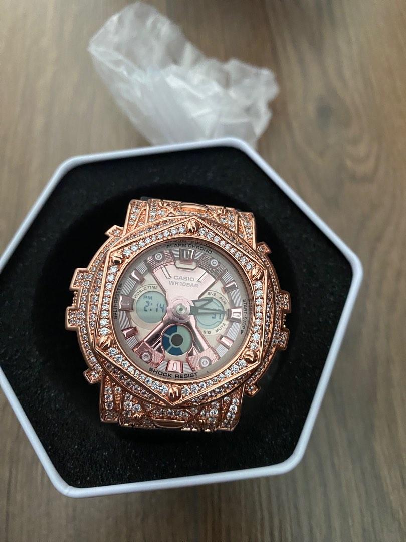 Baby G Rose gold Chrono collection Women s Fashion Watches Accessories Watches on Carousell