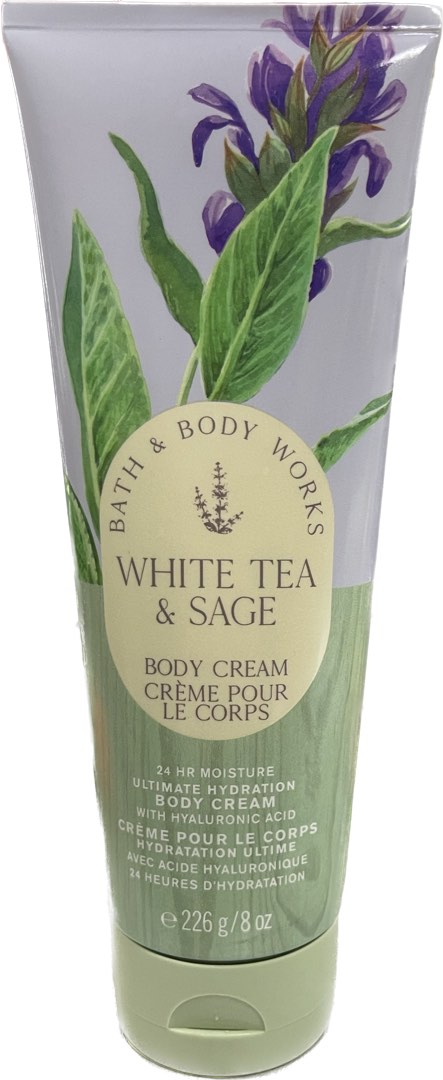 Bath and Body Works WHITE TEA and SAGE Body Cream, Beauty & Personal Care, Bath & Body, Body ...