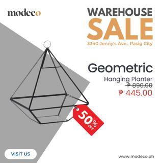 BEST DEAL! Decor Sale - Geometric Hanging Glass Planter - 50% off