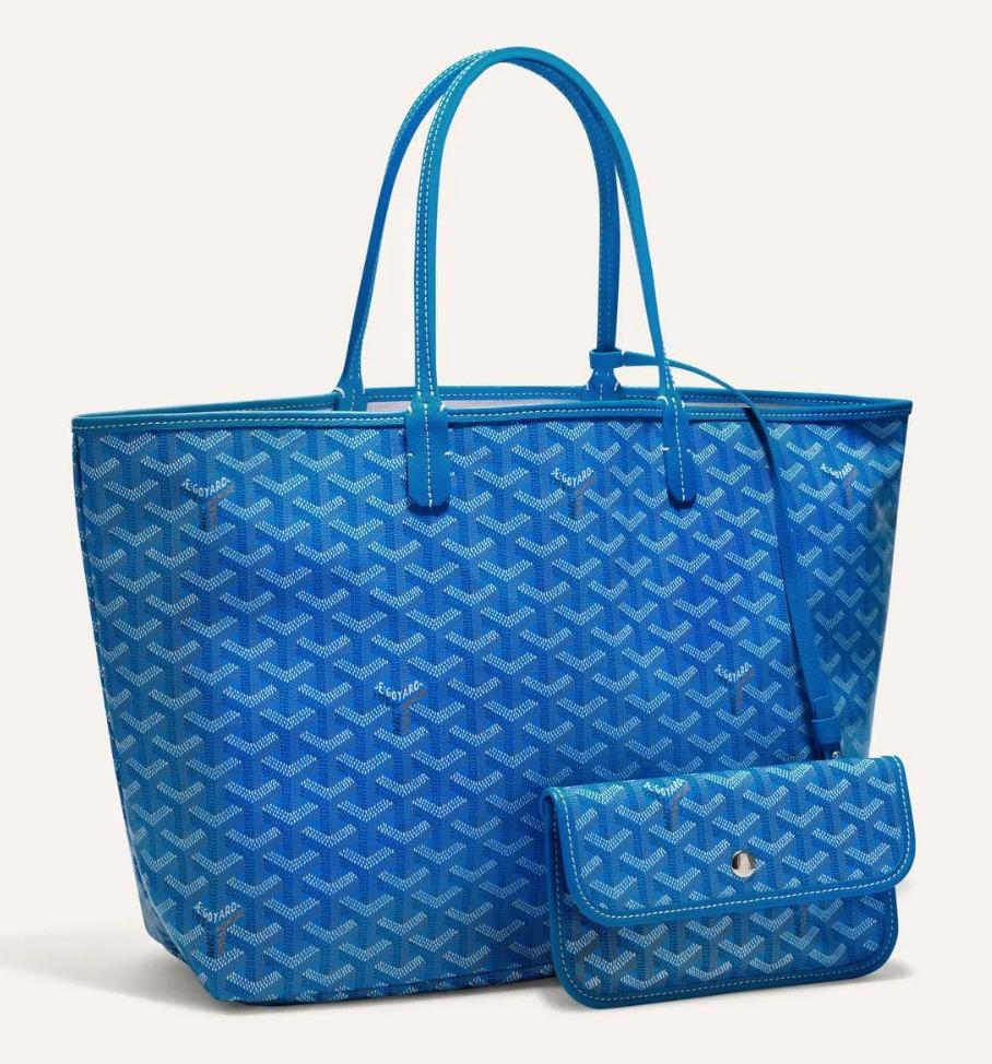Goyard St Louis PM size Blue, Luxury, Bags & Wallets on Carousell