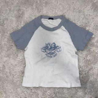 Brandy Melville Bella Angel Blue Top