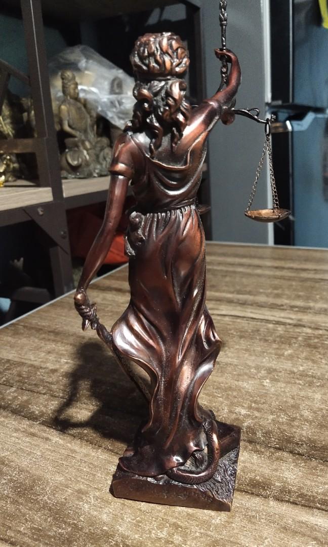 Brass lady justice statue, Hobbies & Toys, Memorabilia & Collectibles