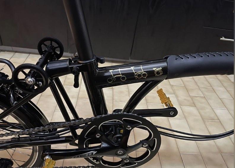 Brompton Trifold/Quadfold Logo Design Sticker High Quality Vinyl