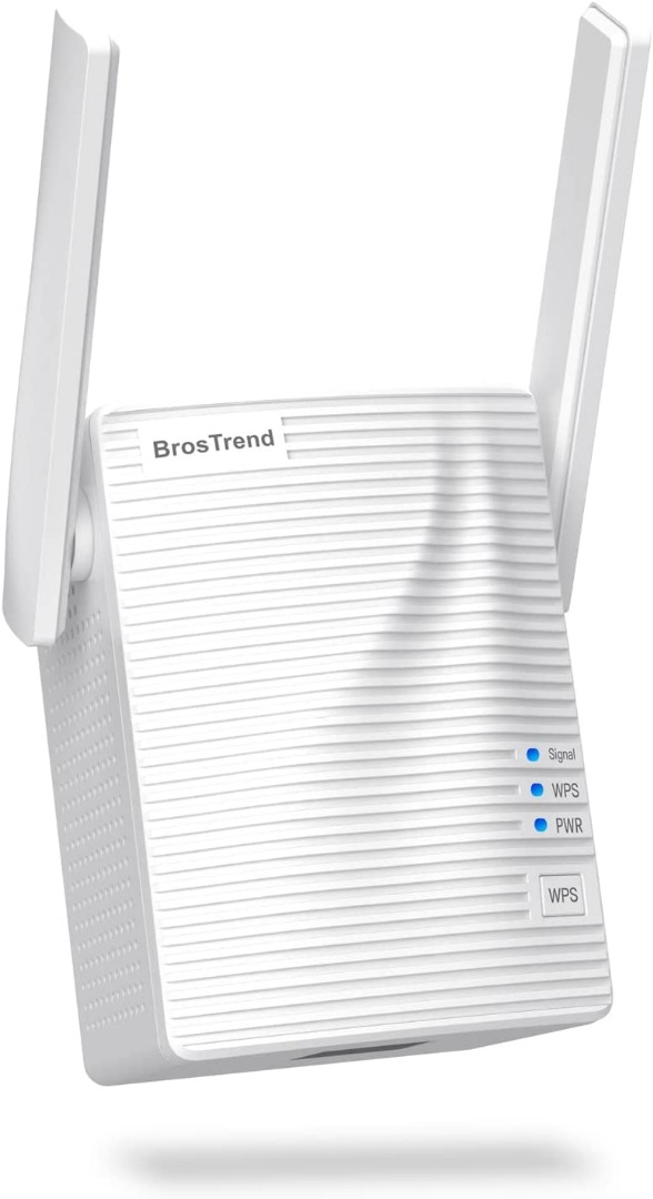 BrosTrend 1200Mbps WiFi Extender Booster, AC1200 WiFi Booster Range ...