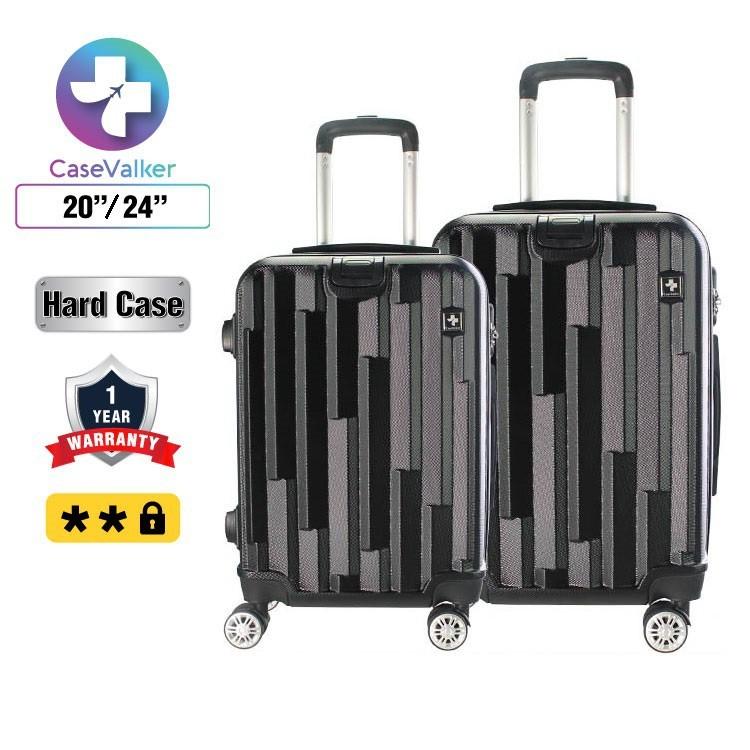 Check out Case Valker Matrix ABS 2 in 1 Luggage Bag with Hanger Set Luggage 24