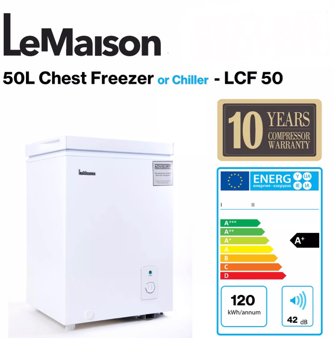 Chest freezer 50l, bought in Sep 22, TV & Home Appliances, Kitchen