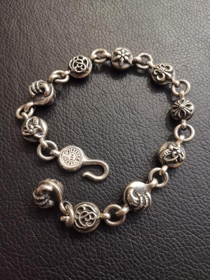 Chrome Hearts Vintage 925 Silver Bracelet Rare Mint