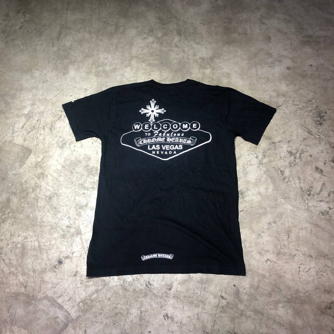 Chrome Hearts Black & Red Welcome To Las Vegas T-Shirt – Savonches