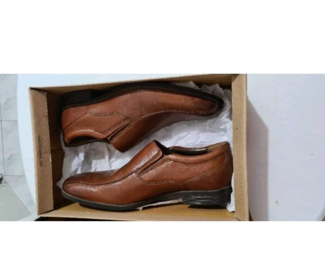 Clarks conwell steps tan leather Men s Fashion Footwear Casual Shoes on Carousell
