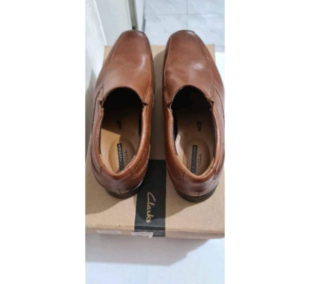Clarks conwell steps tan leather Men s Fashion Footwear Casual Shoes on Carousell