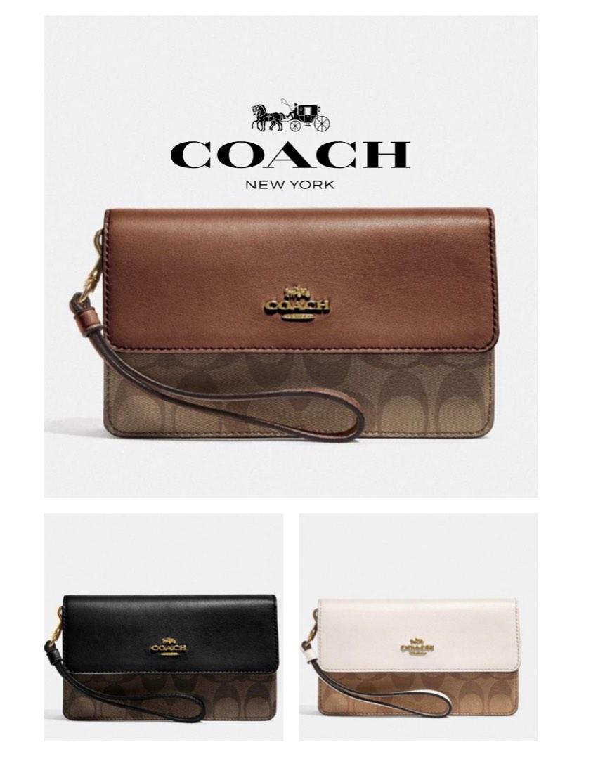 coach foldover wallet