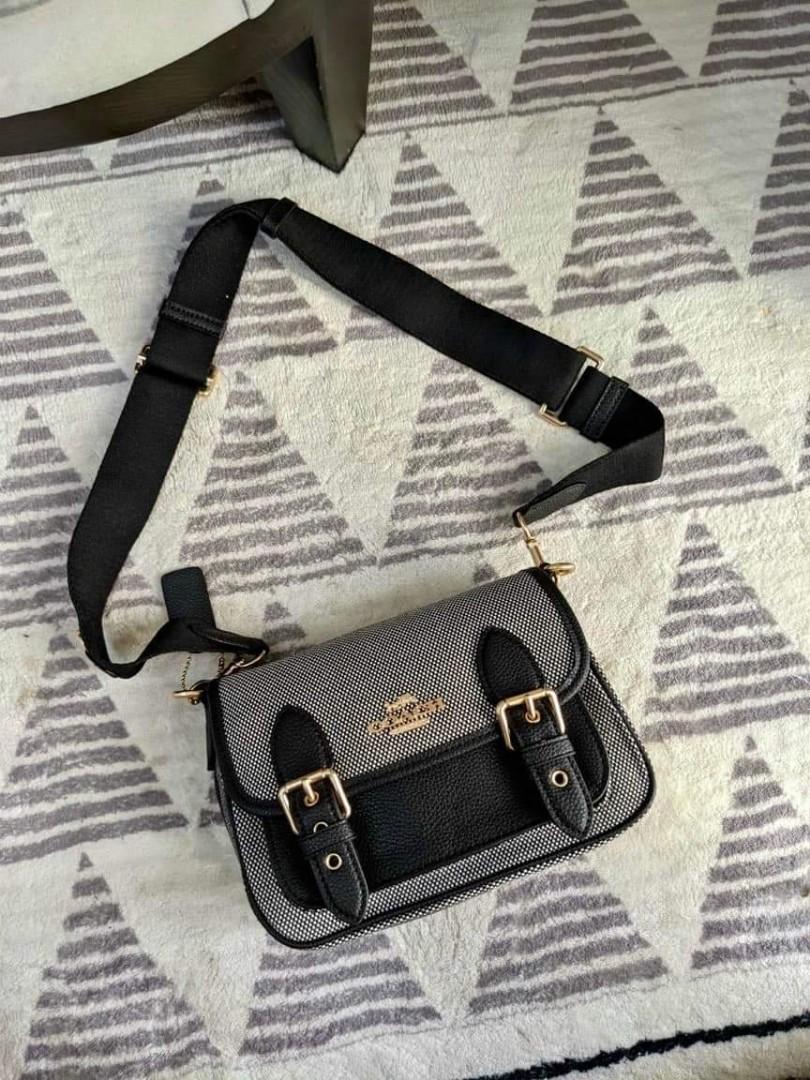 Coach Lucy Crossbody Bag Gold/Black, Luxury, Bags & Wallets on Carousell
