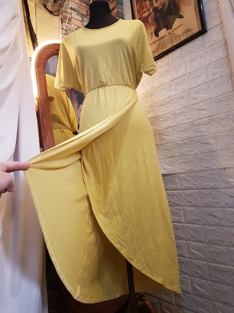 COTTON PASTEL YELLOW DRESS, Women's Fashion, Dresses & Sets, Dresses on