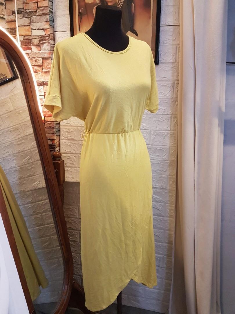 COTTON PASTEL YELLOW DRESS, Women's Fashion, Dresses & Sets, Dresses on