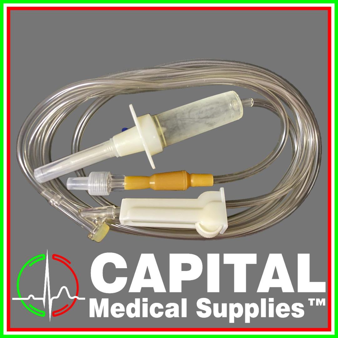 Disposable IV Infusion Set Single Use Sterile, Macroset (Adult