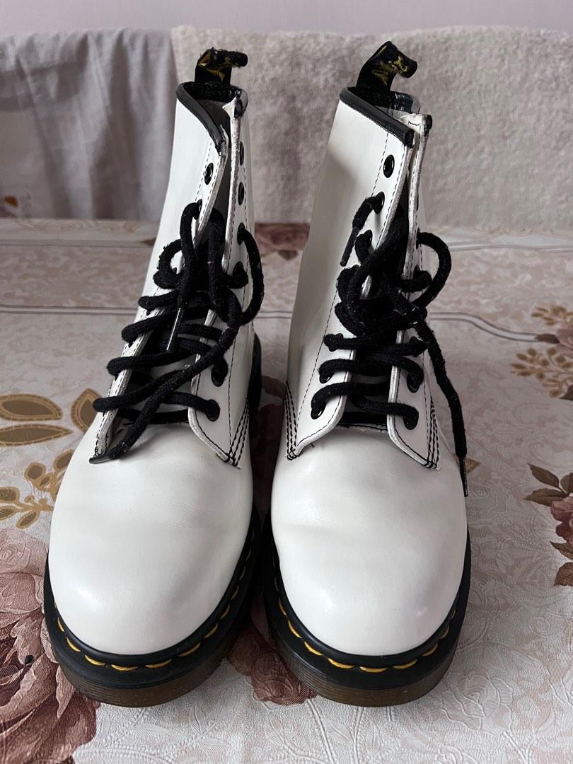 White doc martens cheap sale
