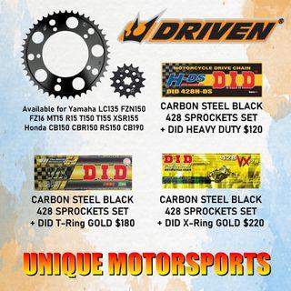 Driven Racing Sprocket MT15 R15 FZ16 CB150 CB190 Sprocket
