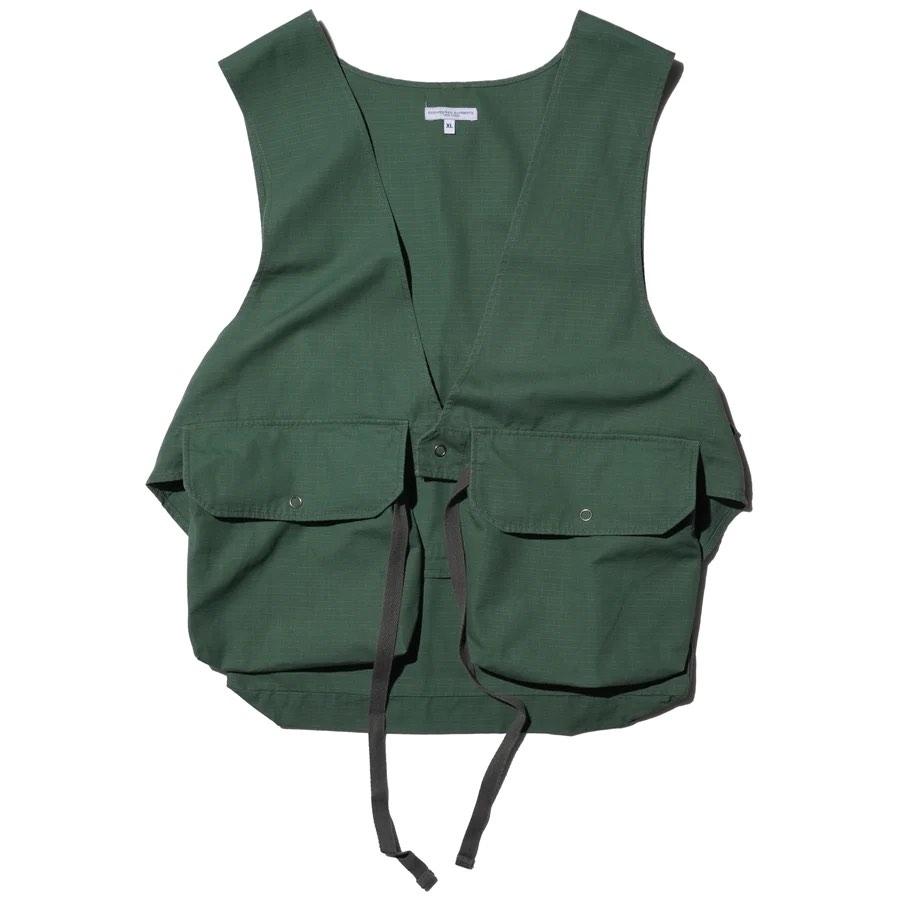 ENGINEERED GARMENTS FOWL VEST (GREEN), 男裝, 上身及套裝, 背心