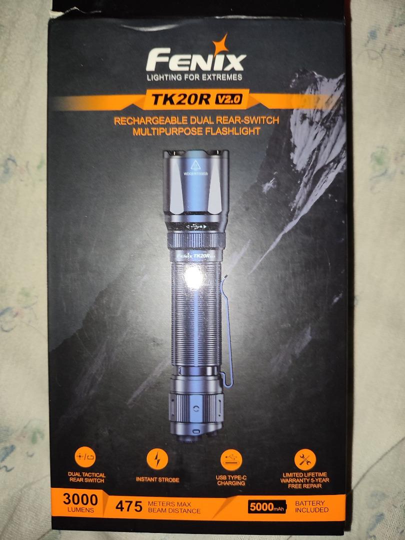 Vs PD36R Pro Fenix TK20R V2.0 Taschenlampe – 3000 Lumen, 475 M Reichweite, USB-C Wiederaufladbar – Robustes Taktisches Licht Für Outdoor & Profession 475 Meter Reichweite