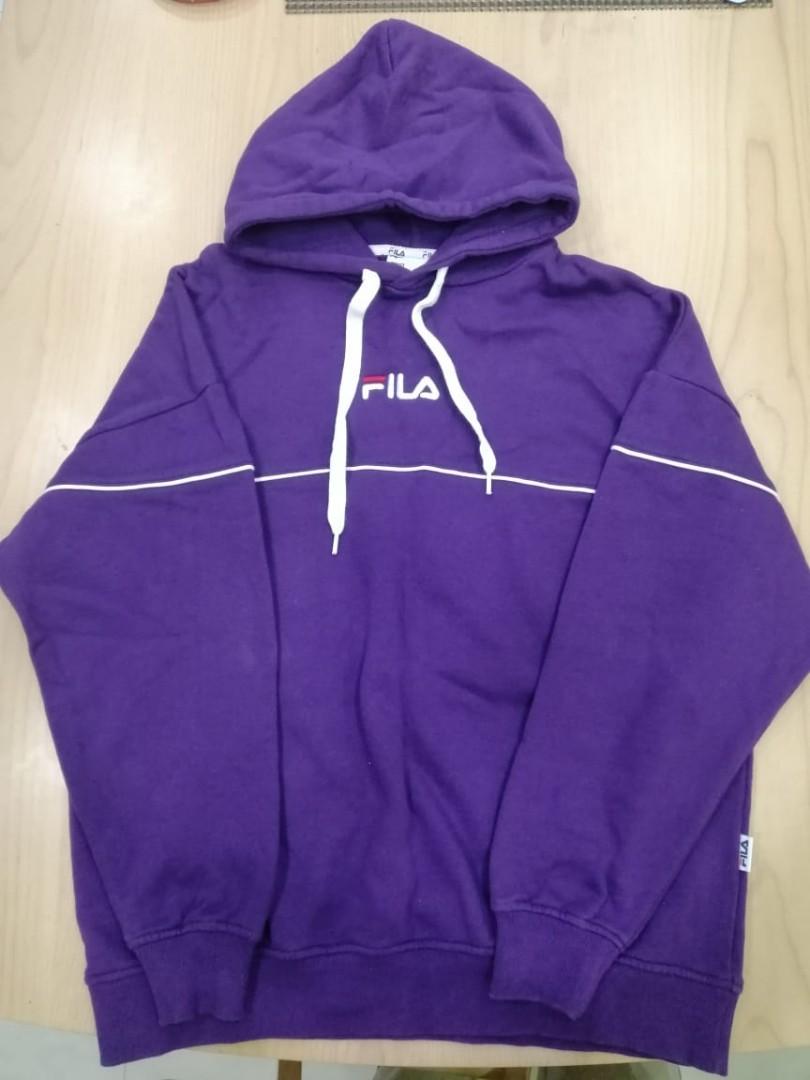 Purple hotsell fila hoodie