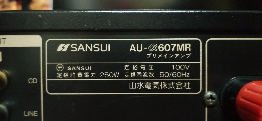 (fixed price, collect at 460405) sansui au - α/a 607/α607/a607 mr 607mr  (JDM 100v)