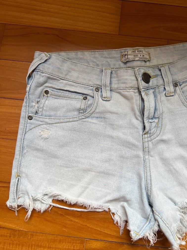 Free people top distressed shorts