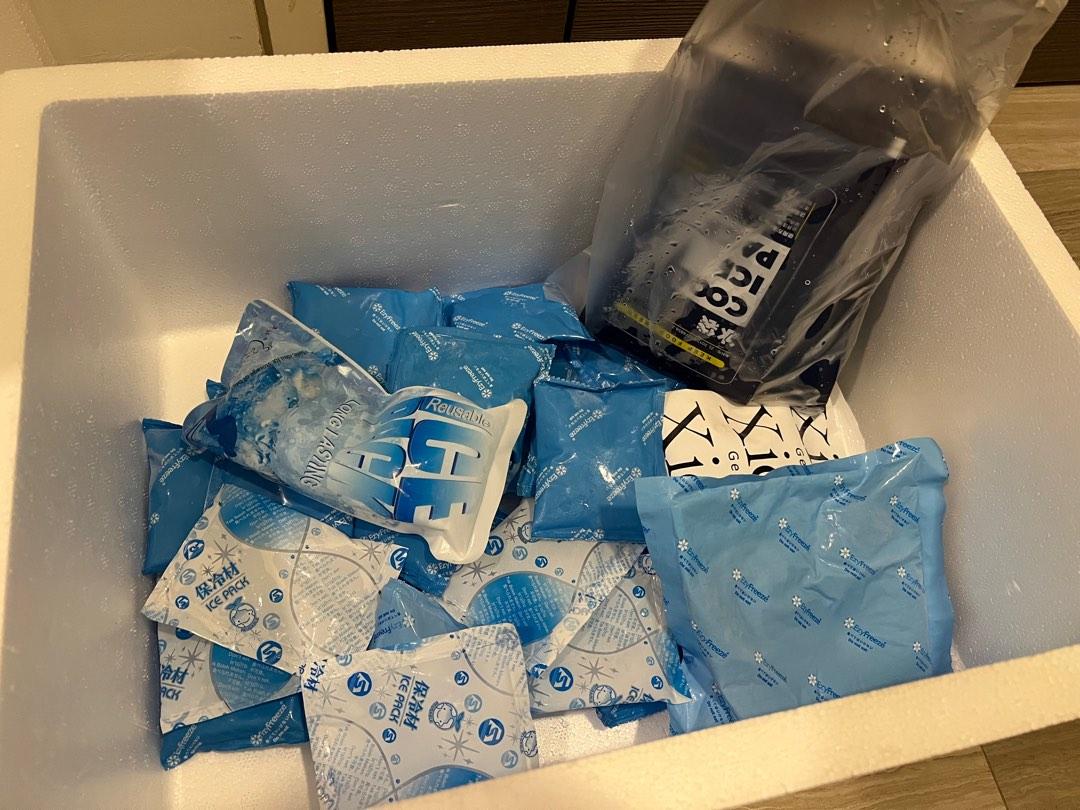 FREE TO TAKE Styrofoam box and reusable ice pack, Food & Drinks