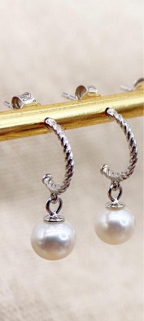 Freshwater pearl dangle best sale earrings