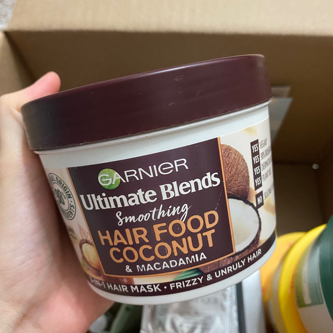 Garnier hair food coconut 3in1 hair mask, Beauty & Personal Care